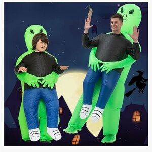 Inflatable alien abduction costume